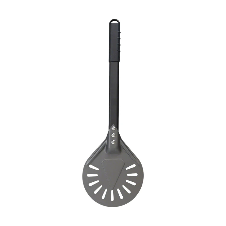 Casca para virar pizza de metal perfurado